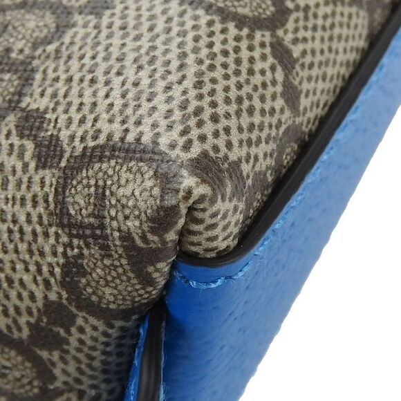 Gucci Pen Case 662129 GG Supreme PVC Beige Blue Gold Hardware Donald Duck - Picture 6 of 9